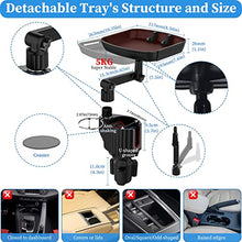 Load image into Gallery viewer, Car Cup Holder Expander Tray, 4-in-1 Detachable Upgraded Car Food Tray Table with Dual Cup Holder, Phone Holder, 360°Rotation Adjustable Base, Road Trip Essentials Car Accessories for Men and Women