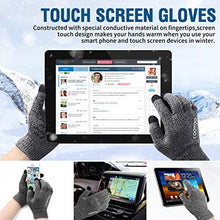 Load image into Gallery viewer, COOYOO Winter Gloves for Women and Men,Touchscreen Gloves,Knit Wool,Running Gloves,Anti-Slip Silicone Gel - Elastic Cuff - Thermal Soft Wool Lining