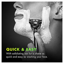 Load image into Gallery viewer, Gillette Mens Razor Blade Refills with Exfoliating Bar by GilletteLabs, Compatible Only with GilletteLabs Razors with Exfoliating Bar and Heated Razor, 6 Razor Blade Cartridges