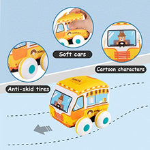 Load image into Gallery viewer, UNIH Pull-Back Vehicle Baby Toys of Soft Plush Car Set with Play Mat (Storage Bag), for Toddlers Aged 1 2 3 Year Old Gift