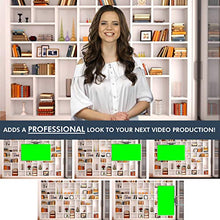 Load image into Gallery viewer, Modern Library Green Screen Virtual Set