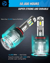 Load image into Gallery viewer, Nilight 9005/HB3 High Beam and 9006/HB4 Low Beam, 9005 9006 LED Headlight Bulbs 6500k 9005 9006 LED Bulb Cool White IP67