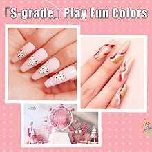 Load image into Gallery viewer, Modelones 6 Colors Gel Liner Nail Art Set-8ml & 36 Pcs Brown Nude Pink Blue Nail Gel Polish Set 7ML