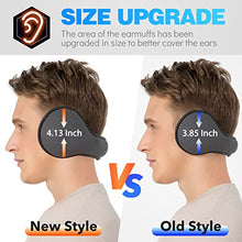 Load image into Gallery viewer, TALONITE Winter Ear Muffs for Men & Women Foldable Fleece Ear Warmers - Pefer for Outdoor Skiing - Behind the Head Earmuffs
