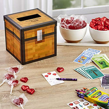 Load image into Gallery viewer, Hallmark Valentines Day Cards for Kids and Mailbox for Classroom Exchange, Minecraft (1 Box, 32 Valentine Cards, 35 Stickers, 1 Teacher Card), 5VBX2957