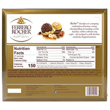 Load image into Gallery viewer, Ferrero Rocher Fine Hazelnut Milk Chocolate, 42 Count, Chocolate Candy Gift Box, 18.5 oz