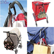 Load image into Gallery viewer, PBnJ baby Clip n Go - 2 Pack X-Large Stroller Organizer Hook Clip for Purse Shopping & Diaper Bags