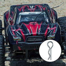 Load image into Gallery viewer, 120 Pieces Universal RC Body Clips Car Clips Silver and Black Stainless Steel R Clips for All 1/10 1/12 Scale Redcat HPI Himoto HSP Exceed RC Car Parts Truck Buggy Shell Replacement