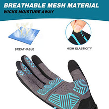Load image into Gallery viewer, Aegend Breathable Full Finger Cycling Gloves - Touch Screen, Anti-Slip Bike Gloves, Lightweight Mountain Bike Gloves for Biking, Climbing, Hiking, Unisex Motorcycle Gloves for Men/Women, M