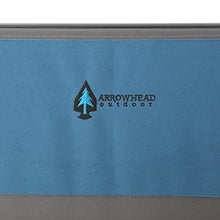 Load image into Gallery viewer, ARROWHEAD OUTDOOR 51” Heavy-Duty Portable Folding Table, 8 Cup Holders, Integrated Cooler, 2 Side Storage Pouches, No Sag Surface, Carrying Case, Steel Frame, High-Grade 600D Canvas, USA-Based Support