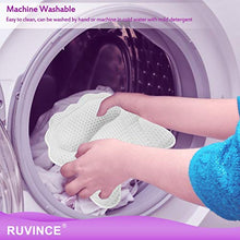 Load image into Gallery viewer, Bath Pillow RUVINCE Luxurious Bath Pillows for Tub Contains 2 Loofah Body Scrubber Ergonomic Bathtub Pillow for Neck,Head & Shoulders