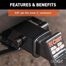 Load image into Gallery viewer, CURT 23518 Black Trailer Hitch Lock, 5/8-Inch Pin Diameter, Fits 2-Inch Receiver