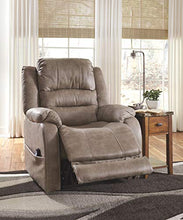Load image into Gallery viewer, Signature Design by Ashley Barling Power Recliner Adjustable Headrest Mushroom