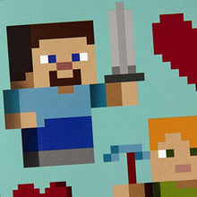 Load image into Gallery viewer, Hallmark Kids Minecraft Valentines Day Cards and Stickers Assortment (12 Cards with Envelopes)