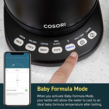 Load image into Gallery viewer, COSORI Electric Gooseneck Kettle Smart Bluetooth with Variable Temperature Control, Pour Over Coffee Kettle & Tea Kettle, 100% Stainless Steel Inner Lid & Bottom, Quick Heating, Matte Black