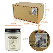 Load image into Gallery viewer, Double Gift Home Scented Candles, Aromatherapy Candles Made with Soy Wax and Essential Oil - 15Oz 50 Hours Burn Long Lasting Scented - Lavender, Lemon & Verbena
