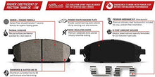 Load image into Gallery viewer, Power Stop K6808 Front and Rear Z23 Carbon Fiber Brake Pads with Drilled & Slotted Brake Rotors Kit