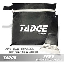 Load image into Gallery viewer, Tadge Goods XL Magnetic Ice Shield Snow Cover for Windshield – Smart Frost Guard Winter Protector Fits Car, Truck, SUV, Van - Free Bonus Ice Scraper & Travel Pouch