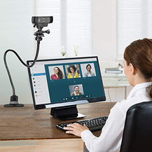 Load image into Gallery viewer, Webcam Stand and Phone Holder - Amada 25 inch Flexible Arm 360 Desk or Bed Gooseneck Mount Stand for Cell Phone 11 Pro XS Max XR X 8 7 6 Plus and Logitech C925e, C922x, C930e,C922,C930,C920,C615,Brio