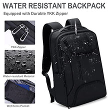 Load image into Gallery viewer, FENRUIEN Business Travel Backpack for Men, 4-layer Water Resistant Computer Backpack Fits 15.6 Inch Laptop with USB Charging for Daily Work Office Airplane