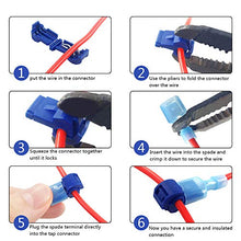Load image into Gallery viewer, (60 Pcs/ 30 Pairs) MCIGICM T-Tap Wire Connectors, T Tap Electrical Connectors Quick Wire Splice Taps and Insulated Male Quick Disconnect Terminal