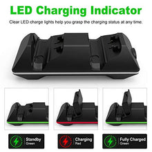 Load image into Gallery viewer, Controller Charger for Xbox One,CVIDA Dual Xbox One/One S/One Elite Charging Station with 2x 1600mAh Rechargeable Battery Packs for Two Wireless Controllers Charge Kit- Black