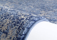 Load image into Gallery viewer, Persian-Rugs 2817 Distressed Blue 8 x 10 Area Rug Carpet Large New
