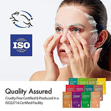 Load image into Gallery viewer, Sheet mask by Glam Up Facial Sheet Mask BTS 12 Combo (Pack of 12) - Face Masks Skincare, Hydrating Face Masks, Moisturizing, Brightening and Soothing, Beauty Mask For All Skin Type