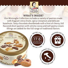 Load image into Gallery viewer, Minivoglie Gift Tin by Matilde Vicenzi | Assortment of Patisseries, Puff Pastries and Cookies | Made in Italy | 17.63oz (500g) Decorative Tin | All-Natural, Kosher, Dairy