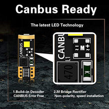 Load image into Gallery viewer, LASFIT 194 168 2825 W5W LED Bulb Canbus Error Free, T10 LED Bulbs 400LM 6000K for Dome Map License Plate Trunk Cargo Lights (2-pack)
