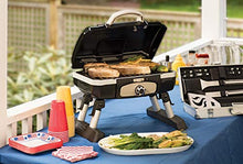 Load image into Gallery viewer, Cuisinart CGG-180TB Petit Gourmet Portable Tabletop Gas Grill, Black (Renewed)