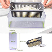 Load image into Gallery viewer, Vegetable Chopper - Spiralizer Vegetable Slicer - Onion Chopper with Container - Pro Food Chopper - Slicer Dicer Cutter - 7 Blades