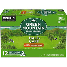Load image into Gallery viewer, Green Mountain Coffee Half-Caff Keurig K-Cups Coffee, 12 ct