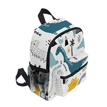 Load image into Gallery viewer, Cute Kid's Toddler Backpack Dinosaur Schoolbag for Boys Girls,Kindergarten Children Bag Preschool Nursery Travel Bag with Chest Clip((Dino Scandinavian Style))