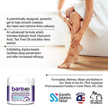 Load image into Gallery viewer, BARE 40 PRO, 40% Urea Gel w/ 2% Salicylic Acid, Hyaluronic Acid, Tea Tree Oil, Aloe Vera Extract, Jojoba Beads, 4oz Callus & Corn Remover, Softens Cracked Heels, Superior Hydration to Urea Creams.