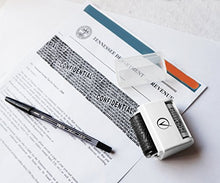 Load image into Gallery viewer, Identity Theft Protection Roller Stamps Wide Kit, Including 6-Pack Refills - Confidential Roller Stamp, Anti Theft, Privacy & Security Stamp, Designed for ID Blackout Security - Classy White