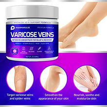 Load image into Gallery viewer, Varicose Veins Cream, Varicose Vein & Soothing Leg Cream, Natural Varicose & Spider Veins Treatment, Strengthen Capillary Health, Improve Blood Circulation, Tired and Heavy Legs Fast Relief 2oz