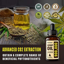 Load image into Gallery viewer, (4 Pack) Hemp Oil for Pain Relief and Inflammation - Helps Anxiety Stress Relaxation Sleep Mood Focus Joint - Made from Hemp Seed Oil - Organic Vegan Extract Drops Tincture