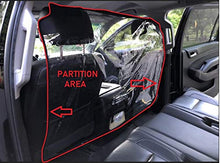 Load image into Gallery viewer, Car Partition for SUVs Sneeze Guard with AC Window for Rear Portable Removable Foldable