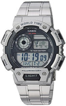 Load image into Gallery viewer, Casio Men's Classic Quartz Watch with Stainless-Steel Strap, Silver, 25.75 (Model: AE-1400WHD-1AVCF)