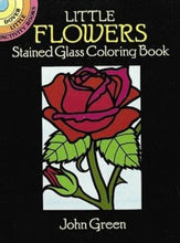 Load image into Gallery viewer, Little Flowers Stained Glass Coloring Book (Dover Stained Glass Coloring Book)