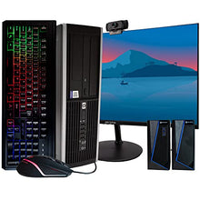 Load image into Gallery viewer, HP EliteDesk 8200 Business Desktop PC - Intel i7, 16GB Ram, 500GB SSD, Windows 10 Pro 64bit, New 24" Monitor, RGB Productivity Bundle (Renewed)