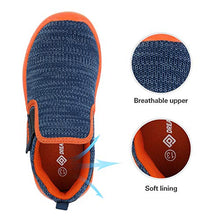Load image into Gallery viewer, DREAM PAIRS Boys Athletic Sports Sneakers Slip on Tennis Running Shoes Navy Orange Size 4 Big Kid Luca