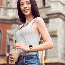 Load image into Gallery viewer, Secbolt Band Compatible with Apple Watch Band 38mm 40mm 41mm Women, Slim Resin Bracelet for iWatch Series 7/6/5/4/3/2/1/SE, Pinkish White
