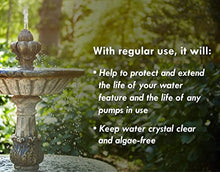 Load image into Gallery viewer, Fountain Algaecide and Clarifier - 64oz - Kills and Inhibits All Types of Algae Growth, Formulated for Small Ponds and Water Features, Treats up to 64,000 Gallons