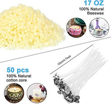 Load image into Gallery viewer, Howemon DIY Candle Making Kit Supplies, Arts & Craft Tools Including Pouring Pot, 100 Cotton Wicks, Candle Wicks Holder, Beeswax, Spoon & Candles tins