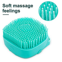 Load image into Gallery viewer, 2Pack Dog Bath Brush Soft Silicone Pet Shampoo Massage Dispenser Hair Fur Grooming Shower Brush for Short Long Haired Dogs and Cats Washing Deshedding