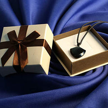 Load image into Gallery viewer, COAI Black Obsidian Shield of Faith Pendant Amulet Necklace Mens Womens