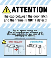 Load image into Gallery viewer, Regalo Easy Step 38.5-Inch Extra Wide Walk Thru Baby Gate, Includes 6-Inch Extension Kit, 4 Pack Pressure Mount Kit, 4 Pack Wall Cups and Mounting Kit