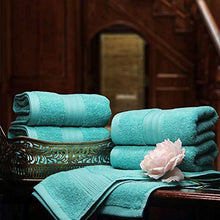 Load image into Gallery viewer, Lightwind 6 Pack Premium Fade-Resistant Cotton Hand Towels, Lint Free 16 X 28 Inches Hand Towel Set, Highly Absorbent and Durable Spa & Hotel Quality Towels, Turquoise Blue
